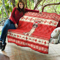 Switzerland Christmas Quilt Cute Saint Bernard Merry Woofmas LT05 - Wonder Print Shop