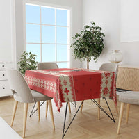 Switzerland Christmas Tablecloth Cute Saint Bernard Merry Woofmas LT05 - Wonder Print Shop