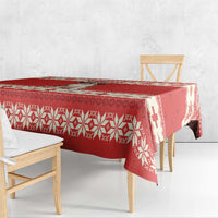 Switzerland Christmas Tablecloth Cute Saint Bernard Merry Woofmas LT05 - Wonder Print Shop