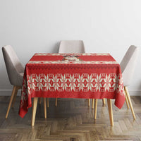 Switzerland Christmas Tablecloth Cute Saint Bernard Merry Woofmas LT05 - Wonder Print Shop