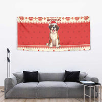 Switzerland Christmas Tapestry Cute Saint Bernard Merry Woofmas LT05 - Wonder Print Shop