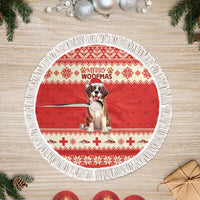 Switzerland Christmas Tree Skirt Cute Saint Bernard Merry Woofmas LT05 - Wonder Print Shop