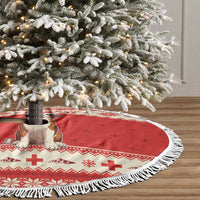 Switzerland Christmas Tree Skirt Cute Saint Bernard Merry Woofmas LT05 - Wonder Print Shop