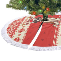 Switzerland Christmas Tree Skirt Cute Saint Bernard Merry Woofmas LT05 - Wonder Print Shop