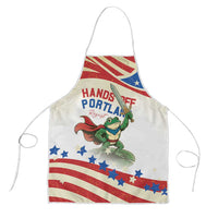 Hands Off Portland Apron Resist Frog - Wonder Print Shop