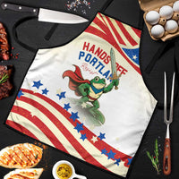 Hands Off Portland Apron Resist Frog - Wonder Print Shop