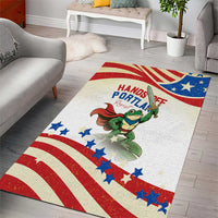 Hands Off Portland Area Rug Resist Frog - Wonder Print Shop