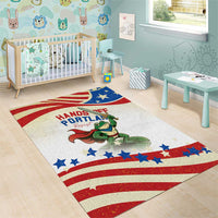 Hands Off Portland Area Rug Resist Frog - Wonder Print Shop