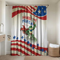 Hands Off Portland Bathroom Set Resist Frog - Wonder Print Shop