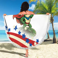 Hands Off Portland Beach Blanket Resist Frog - Wonder Print Shop