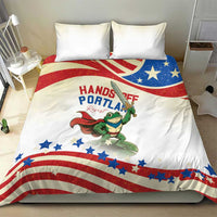 Hands Off Portland Bedding Set Resist Frog - Wonder Print Shop