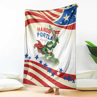 Hands Off Portland Blanket Resist Frog - Wonder Print Shop