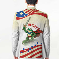 Hands Off Portland Blazer Resist Frog - Wonder Print Shop