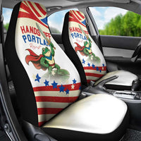 Hands Off Portland Car Seat Cover Resist Frog - Wonder Print Shop