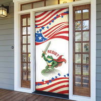 Hands Off Portland Door Cover Resist Frog - Wonder Print Shop