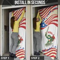 Hands Off Portland Door Cover Resist Frog - Wonder Print Shop