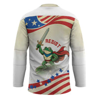 Hands Off Portland Hockey Jersey Resist Frog - Wonder Print Shop
