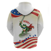 Hands Off Portland Hoodie Resist Frog - Wonder Print Shop