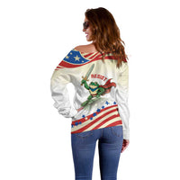 Hands Off Portland Off Shoulder Sweater Resist Frog - Wonder Print Shop