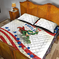 Hands Off Portland Quilt Bed Set Resist Frog - Wonder Print Shop