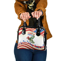 Hands Off Portland Shoulder Handbag Resist Frog - Wonder Print Shop