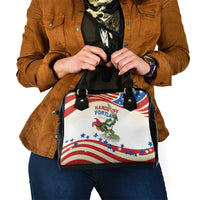 Hands Off Portland Shoulder Handbag Resist Frog - Wonder Print Shop