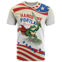 Hands Off Portland T Shirt Resist Frog - Wonder Print Shop