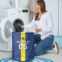 Custom Curacao Football Laundry Basket Go Champions Flag Style - Wonder Print Shop