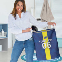 Custom Curacao Football Laundry Basket Go Champions Flag Style - Wonder Print Shop