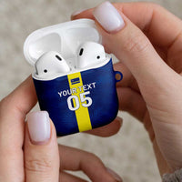 Custom Curacao Football AirPods Case Go Champions Flag Style - Wonder Print Shop