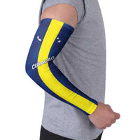 Custom Curacao Football Arm Sleeves Go Champions Flag Style - Wonder Print Shop
