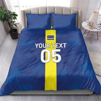 Custom Curacao Football Bedding Set Go Champions Flag Style - Wonder Print Shop