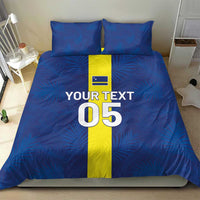 Custom Curacao Football Bedding Set Go Champions Flag Style - Wonder Print Shop