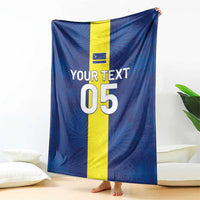 Custom Curacao Football Blanket Go Champions Flag Style - Wonder Print Shop