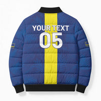Custom Curacao Football Bomber Puffer Jacket Go Champions Flag Style - Wonder Print Shop
