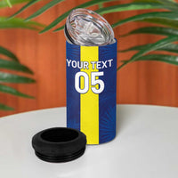Custom Curacao Football 4 in 1 Can Cooler Tumbler Go Champions Flag Style - Wonder Print Shop