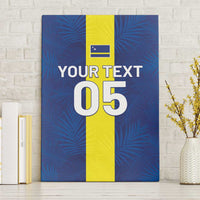 Custom Curacao Football Canvas Wall Art Go Champions Flag Style - Wonder Print Shop