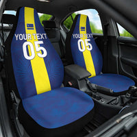 Custom Curacao Football Car Seat Cover Go Champions Flag Style - Wonder Print Shop