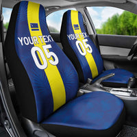 Custom Curacao Football Car Seat Cover Go Champions Flag Style - Wonder Print Shop