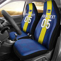Custom Curacao Football Car Seat Cover Go Champions Flag Style - Wonder Print Shop