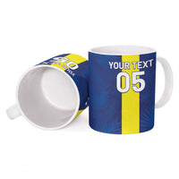 Custom Curacao Football Ceramic Mug Go Champions Flag Style - Wonder Print Shop