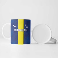 Custom Curacao Football Ceramic Mug Go Champions Flag Style - Wonder Print Shop