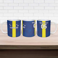 Custom Curacao Football Ceramic Mug Go Champions Flag Style - Wonder Print Shop
