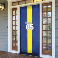 Custom Curacao Football Door Cover Go Champions Flag Style - Wonder Print Shop