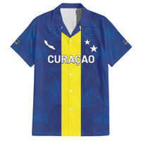 Custom Curacao Football Family Matching Off The Shoulder Long Sleeve Dress and Hawaiian Shirt Go Champions Flag Style - Wonder Print Shop