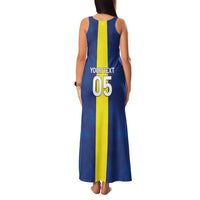 Custom Curacao Football Family Matching Tank Maxi Dress and Hawaiian Shirt Go Champions Flag Style - Wonder Print Shop