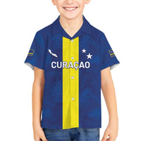 Custom Curacao Football Family Matching Tank Maxi Dress and Hawaiian Shirt Go Champions Flag Style - Wonder Print Shop