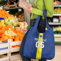 Custom Curacao Football Grocery Bag Go Champions Flag Style - Wonder Print Shop