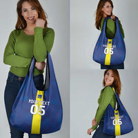 Custom Curacao Football Grocery Bag Go Champions Flag Style - Wonder Print Shop