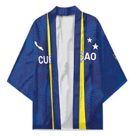 Custom Curacao Football Kimono Go Champions Flag Style - Wonder Print Shop